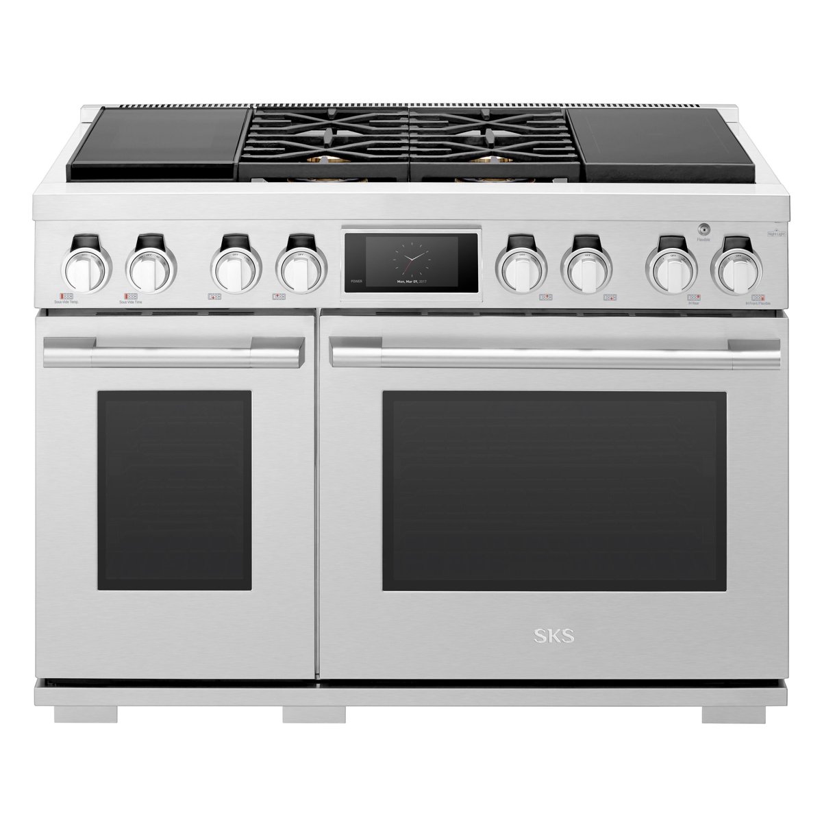 Signature Kitchen Suite 48" Dual-Fuel Pro Range with Steam-Combi Oven, Sous Vide and Induction